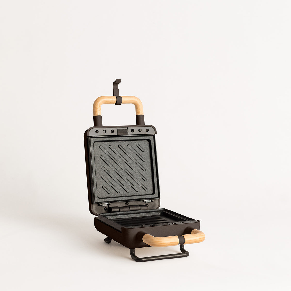Individual Stone Studio - Toasted Sandwich Maker, Grill & Interchangeable-Plate Waffle Maker - Black