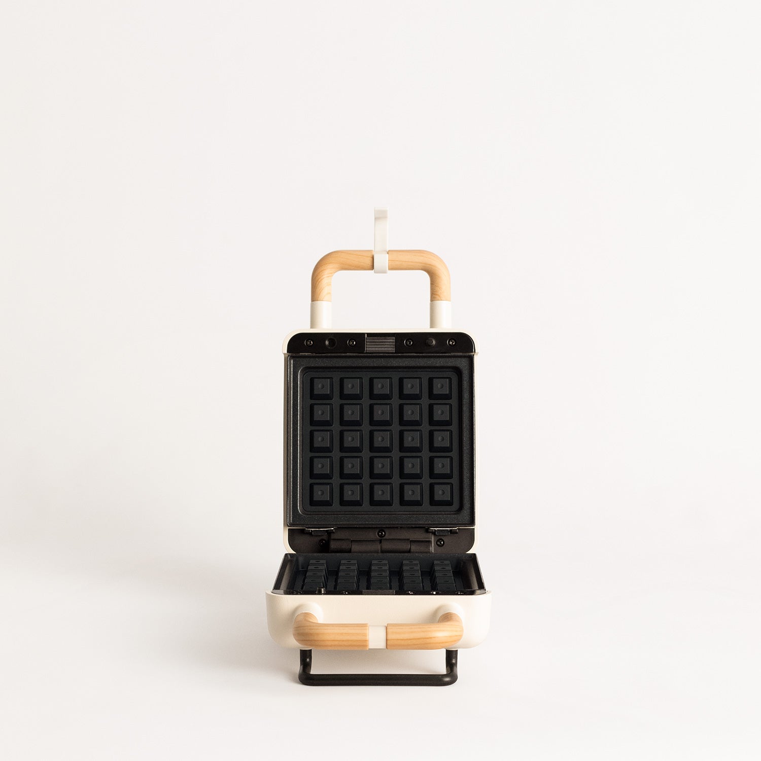 Stone Studio Individual - Sandwichera, Grill y Gofrera con Placas Intercambiables - Blanco Roto