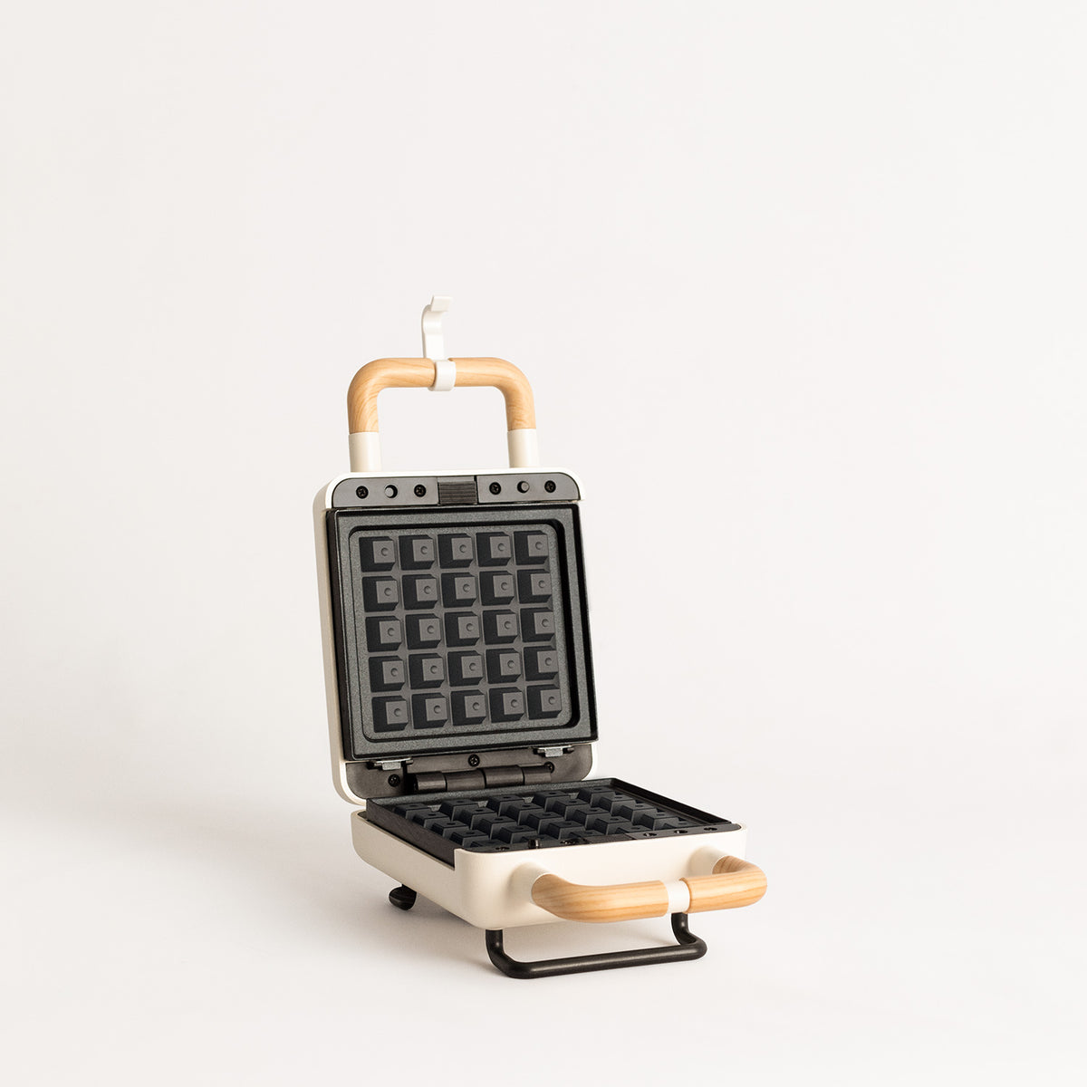 Stone Studio Individual - Sandwichera, Grill y Gofrera con Placas Intercambiables - Blanco Roto
