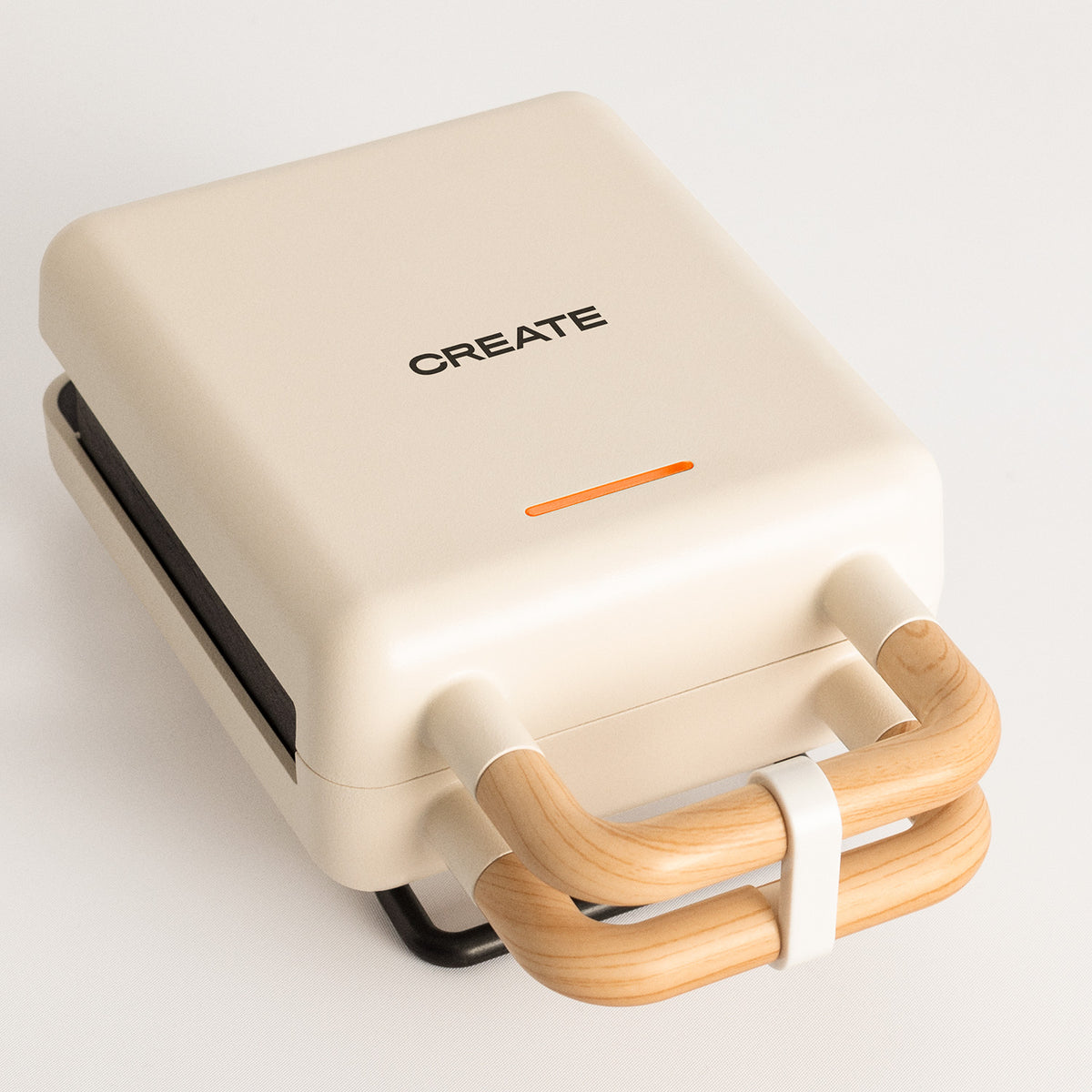 Stone Studio Individual - Sandwichera, Grill y Gofrera con Placas Intercambiables - Blanco Roto