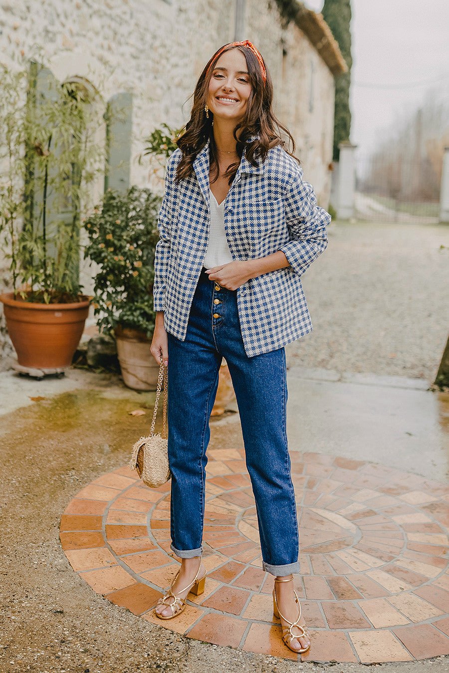Sobrecamisa Adam Azul Cuadros - Saaj Paris - The Bradery