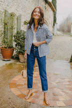 Sobrecamisa Adam Azul Cuadros - Saaj Paris - The Bradery