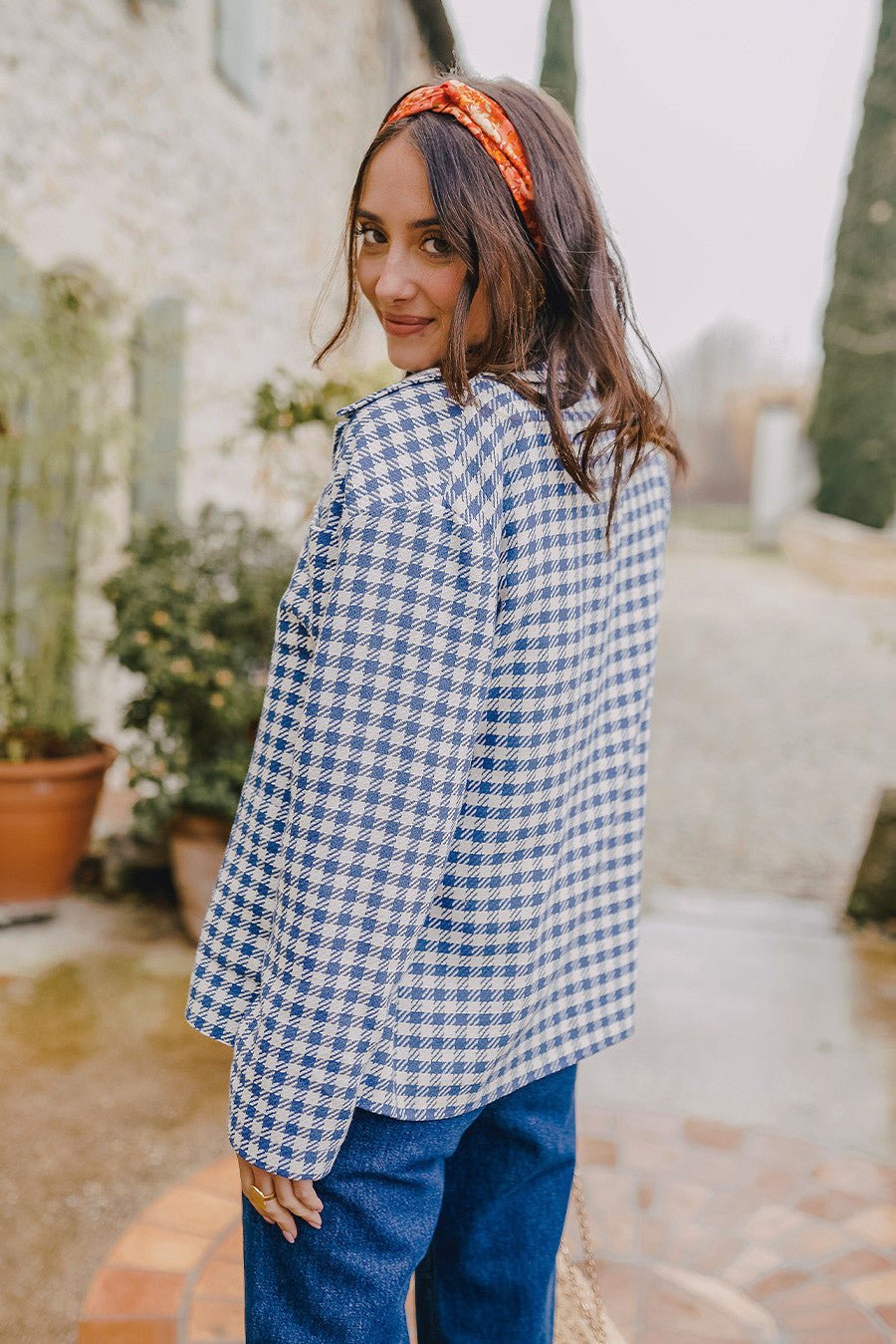 Sobrecamisa Adam Azul Cuadros - Saaj Paris - The Bradery