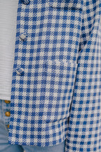 Sobrecamisa Adam Azul Cuadros - Saaj Paris - The Bradery