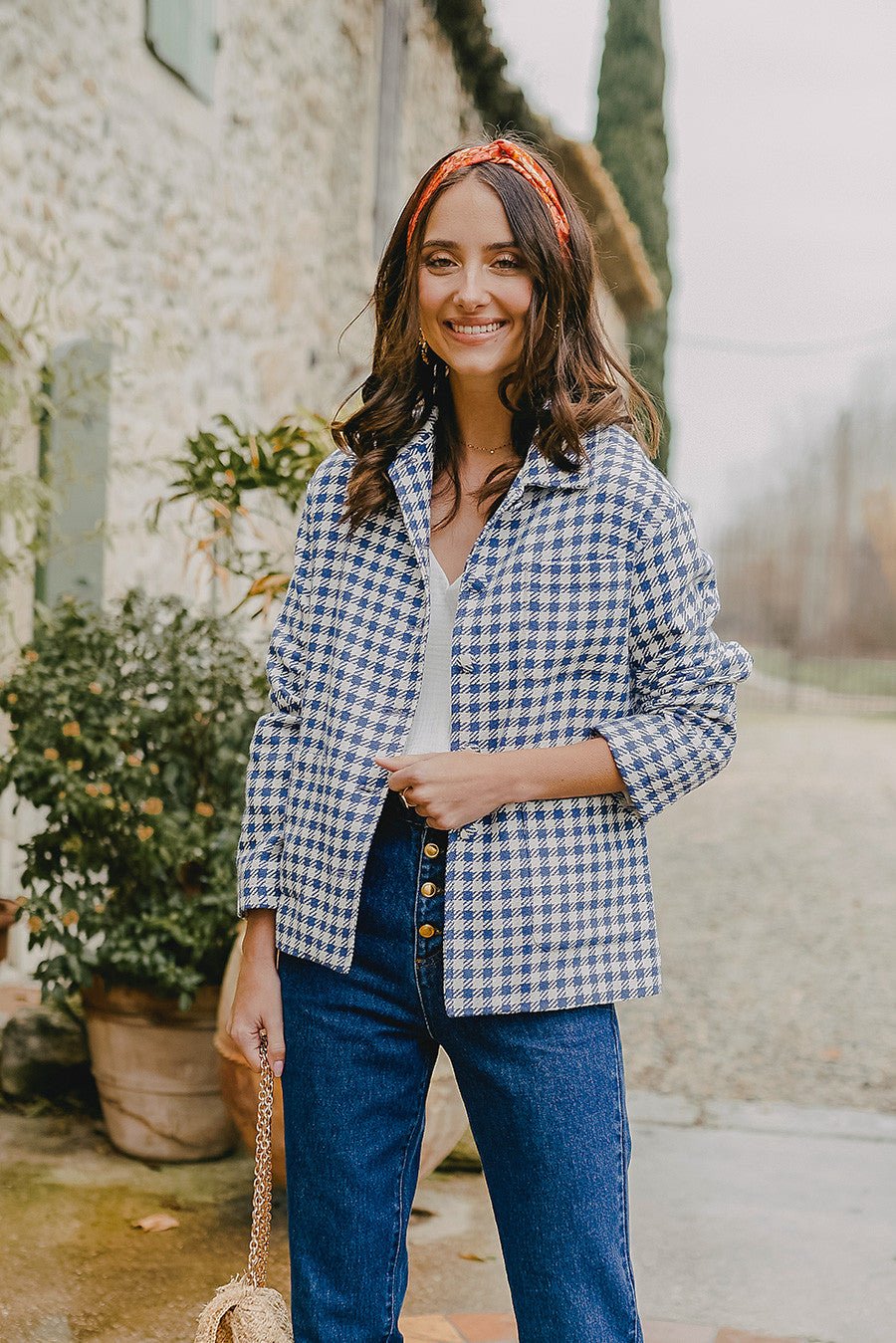 Sobrecamisa Adam Azul Cuadros - Saaj Paris - The Bradery