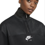 Sudadera textil con cremallera de 1/4 - Negro - Mujer - Nike - The Bradery