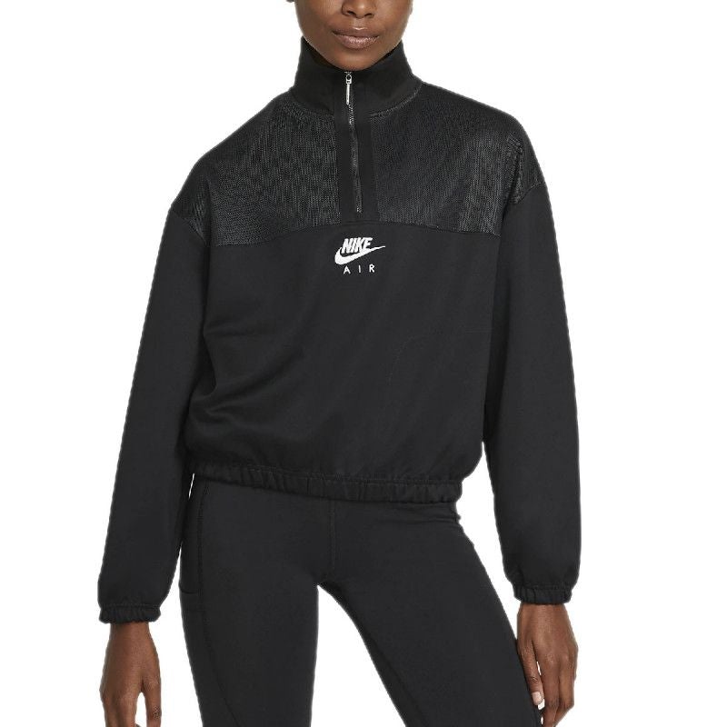 Sudadera textil con cremallera de 1/4 - Negro - Mujer - Nike - The Bradery