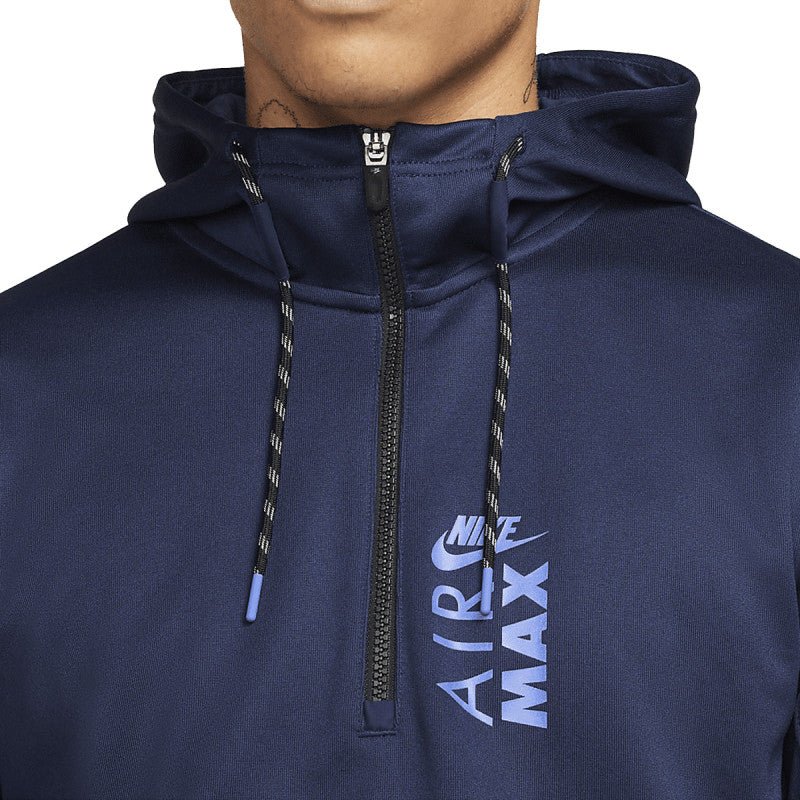 Sweat À Capuche Nike Air Max Half Zip - Bleu - Homme - Nike - The Bradery