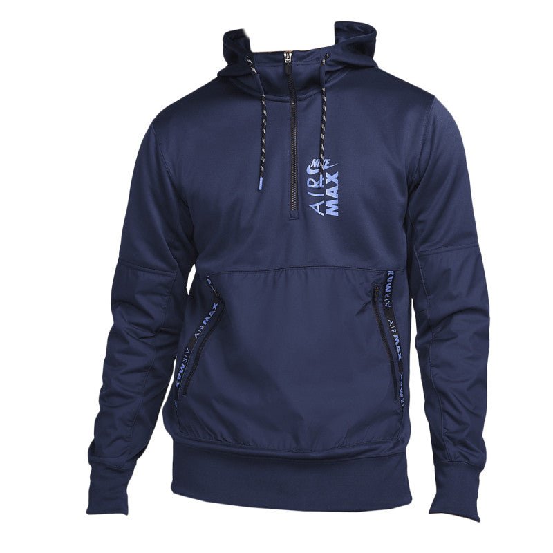 Sweat À Capuche Nike Air Max Half Zip - Bleu - Homme - Nike - The Bradery
