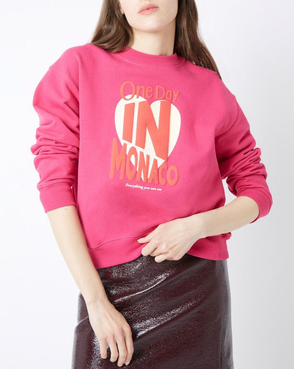 Sweatshirt Louis Monaco - Rose Magenta