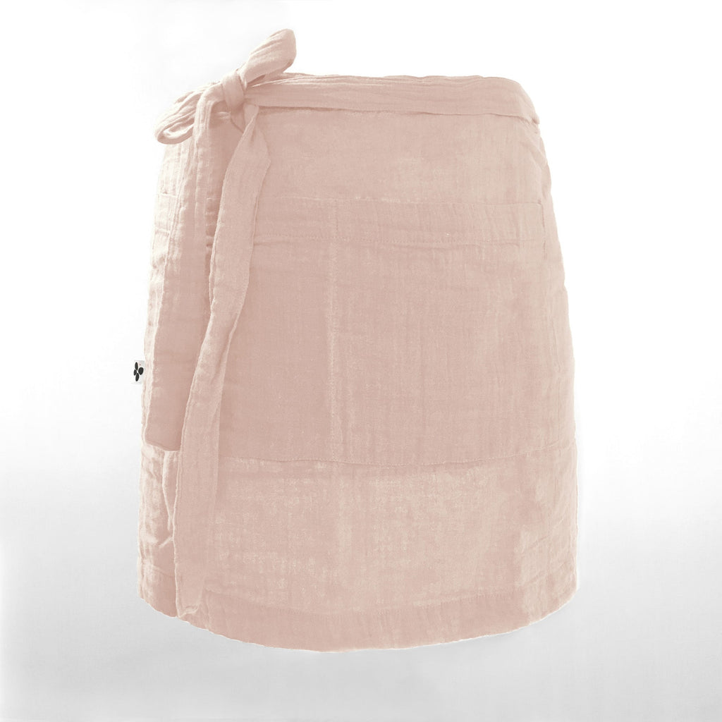 Cotton Gauze Server Apron 45 X 80 Cm Gaïa Guimauve - L'EffetPapillon2 - The Bradery