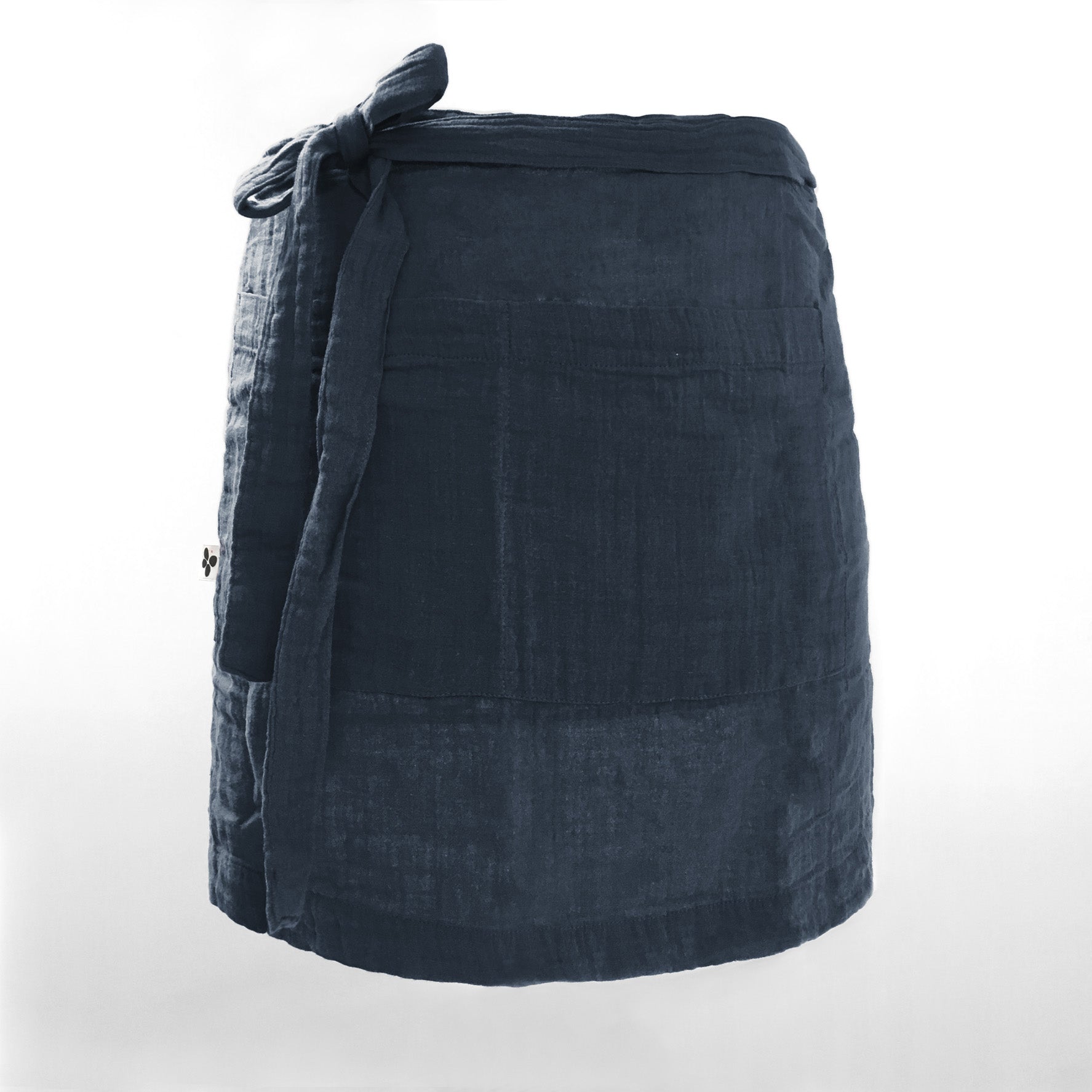 Cotton Gauze Server Apron 45 X 80 Cm Gaïa Minuit - L'EffetPapillon2 - The Bradery