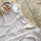 Server Apron Cotton Gauze 45 x 80 cm Gaïa Nuage - L'Effet Papillon - The Bradery
