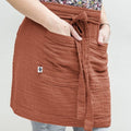 Cotton Gauze Waiter Apron 45 x 80 cm Gaïa Terracotta - L'Effet Papillon - The Bradery