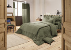 Cotton Gauze Bolster Pillowcase 85 X 185 Cm Gaia Romarin - L'Effet Papillon - The Bradery