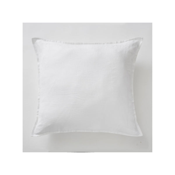 Washed linen pillowcase SOLINE Chalk - The Butterfly Effect - The Bradery