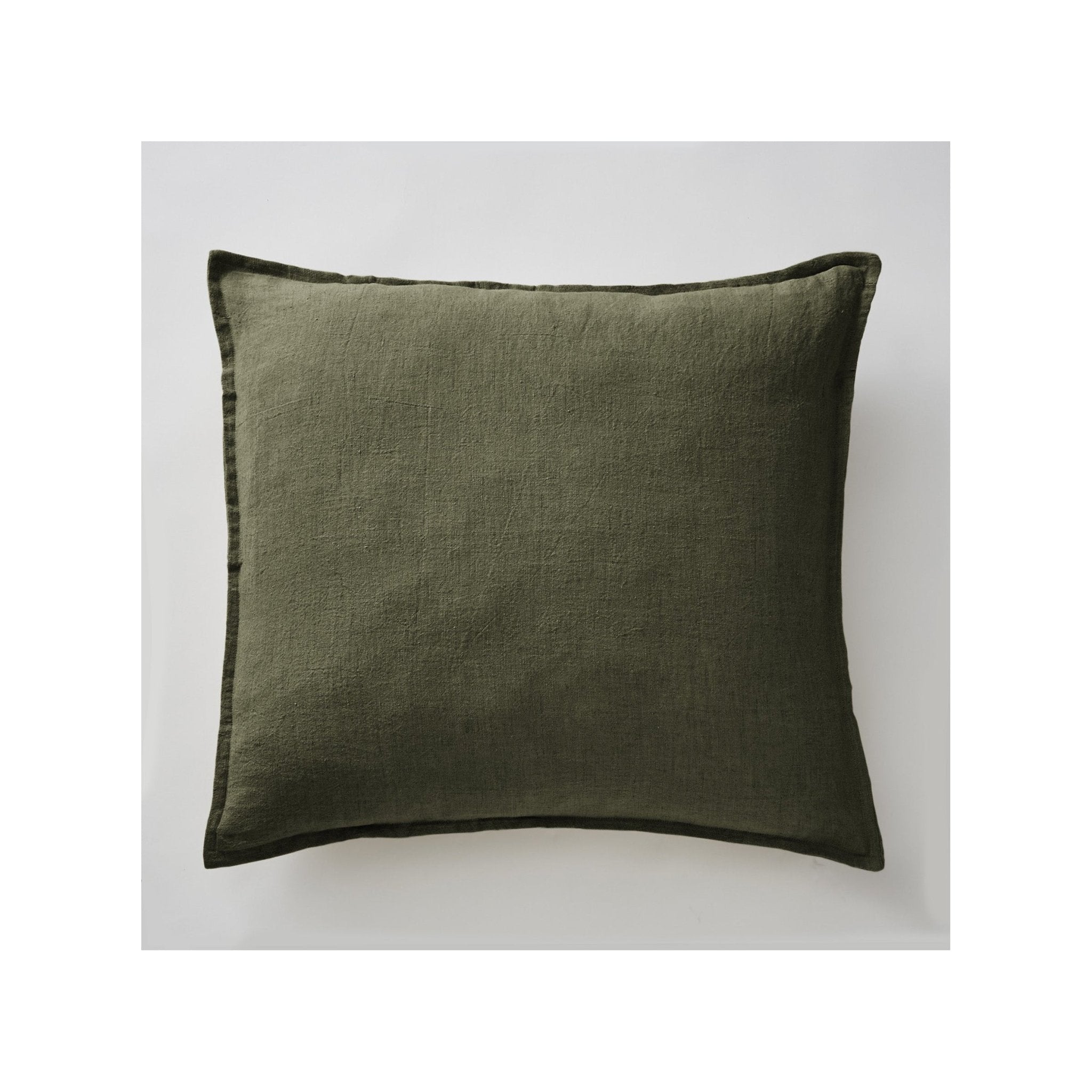 Washed linen pillowcase SOLINE Thyme - The Butterfly Effect - The Bradery
