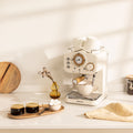 Thera Retro Matt - Machine À Espresso Finition Mate - Blanc Cassé