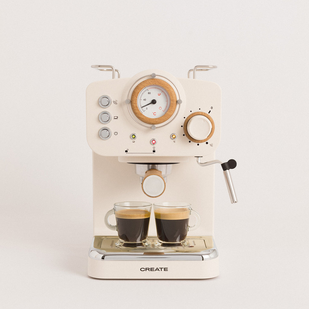 Thera Retro Matt - Machine À Espresso Finition Mate - Blanc Cassé