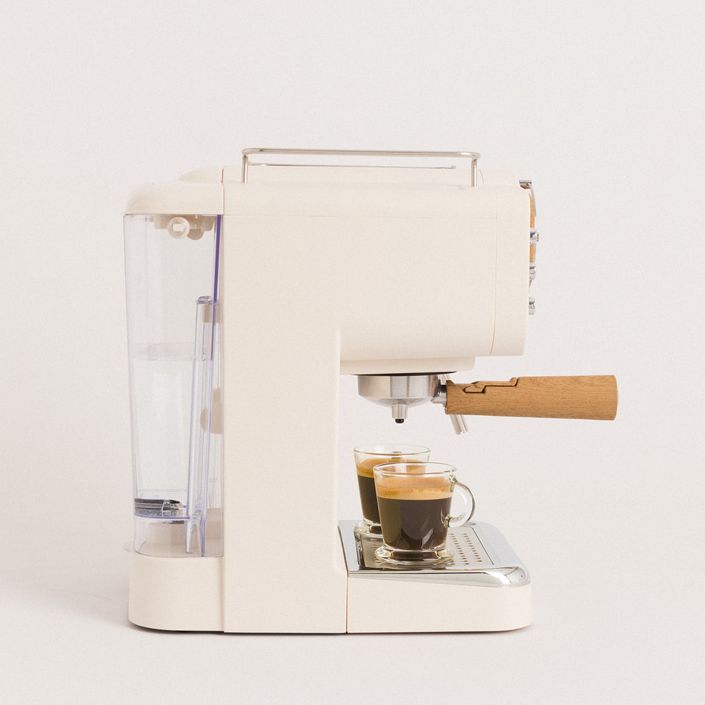 Thera Retro Matt - Machine À Espresso Finition Mate - Blanc Cassé