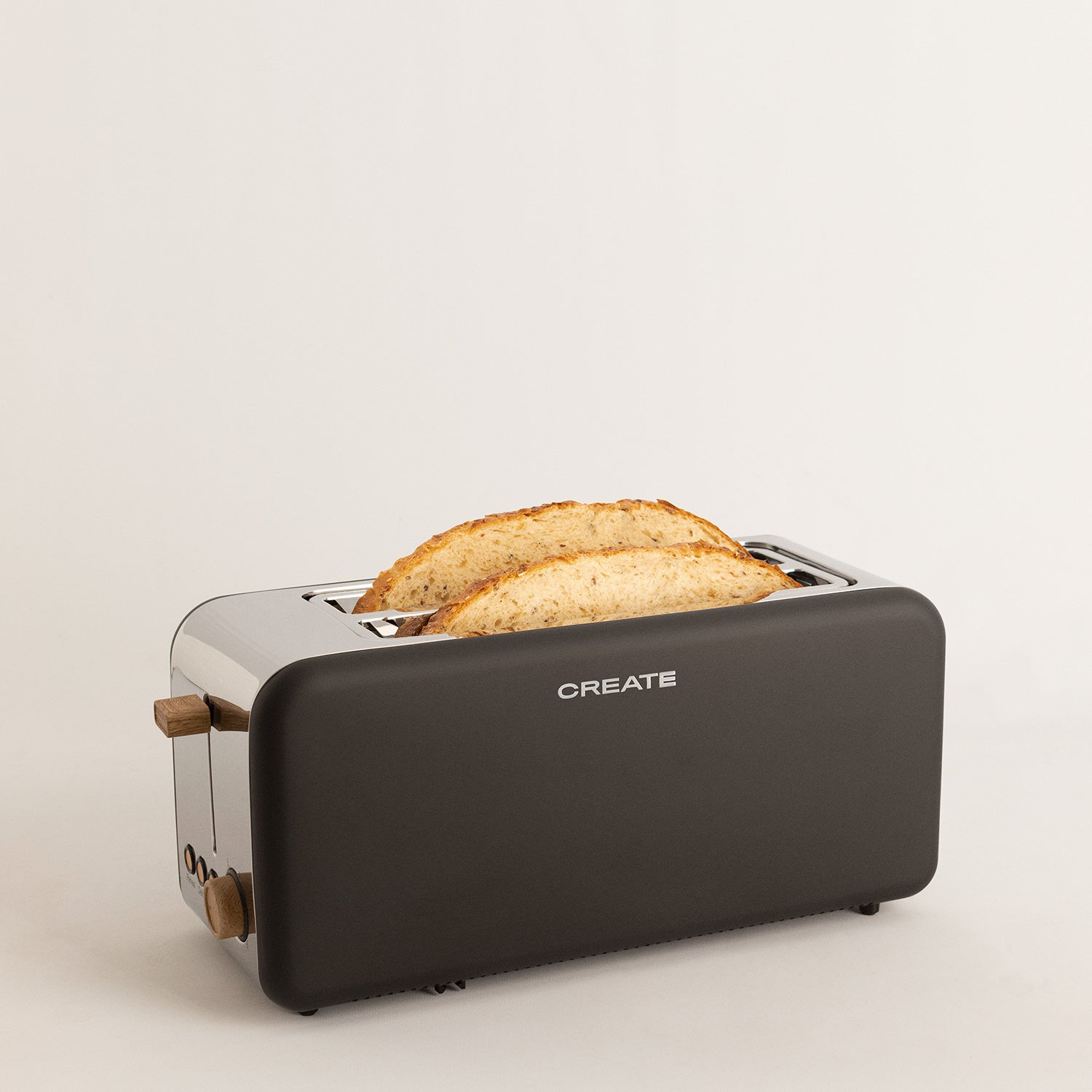 Toast Retro - Gran Tostadora De Ranuras Anchas - Negro