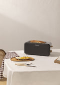 Toast Retro - Gran Tostadora De Ranuras Anchas - Negro
