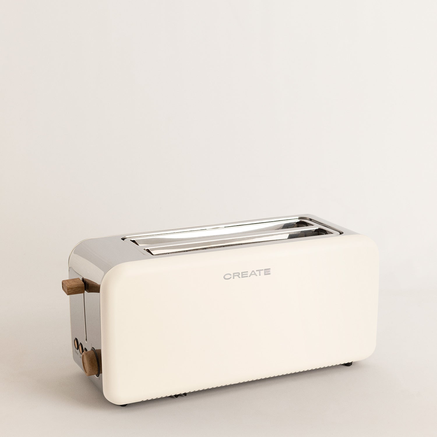Toast Retro - Tostadora Grande de Ranuras Anchas - Blanco Roto