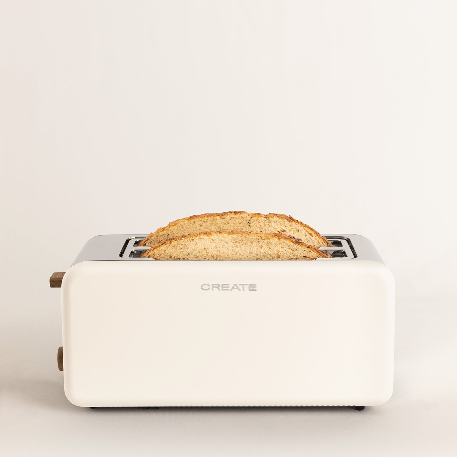 Toast Retro - Tostadora Grande de Ranuras Anchas - Blanco Roto