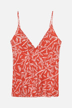 Gibb Bamboo Top - Red Lipstick