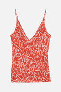 Gibb Bamboo Top - Red Lipstick