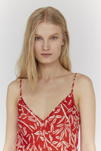 Gibb Bamboo Top - Red Lipstick