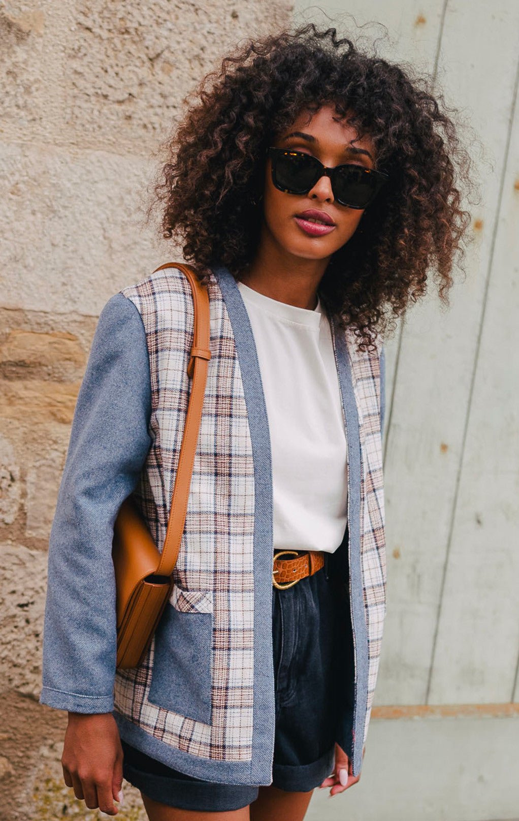 CHAQUETA CHANDLER AZUL - Saaj Paris - The Bradery