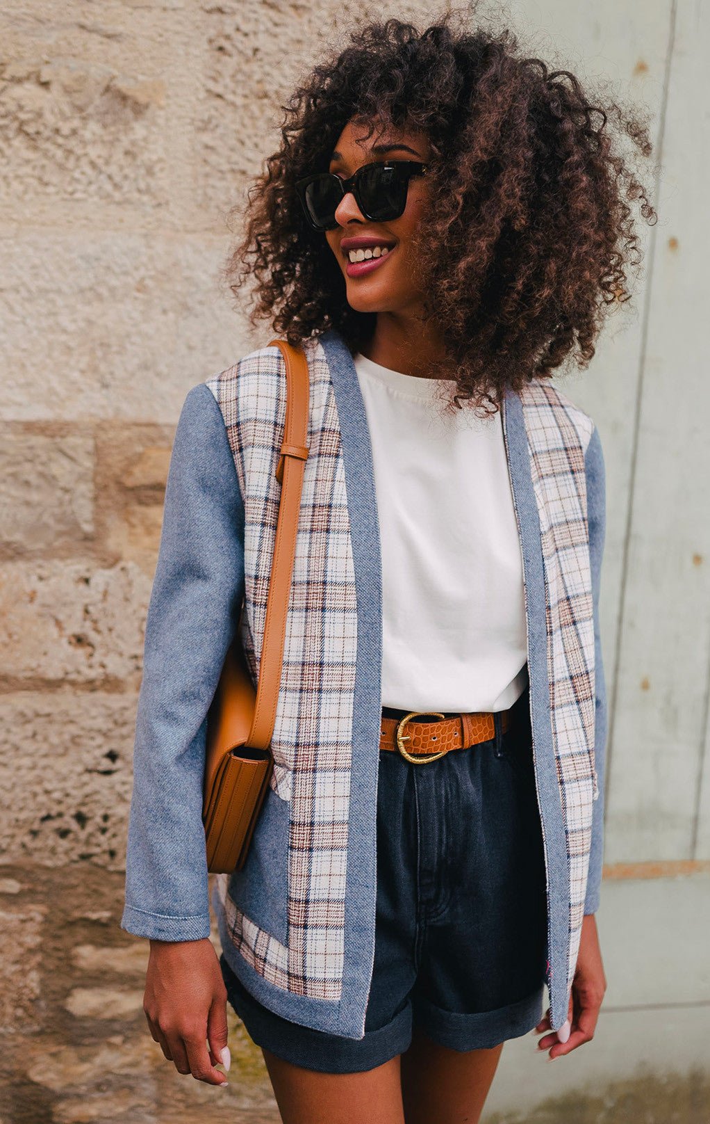 CHAQUETA CHANDLER AZUL - Saaj Paris - The Bradery