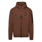 Nike Tech Fleece Full Zip Track Jacket - Brown - Men - Nike - The Bradery