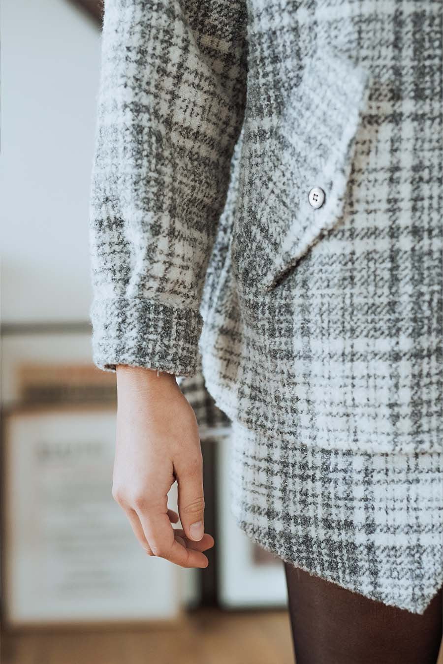 CHAQUETA GINA CENDRÉ - Saaj Paris - The Bradery