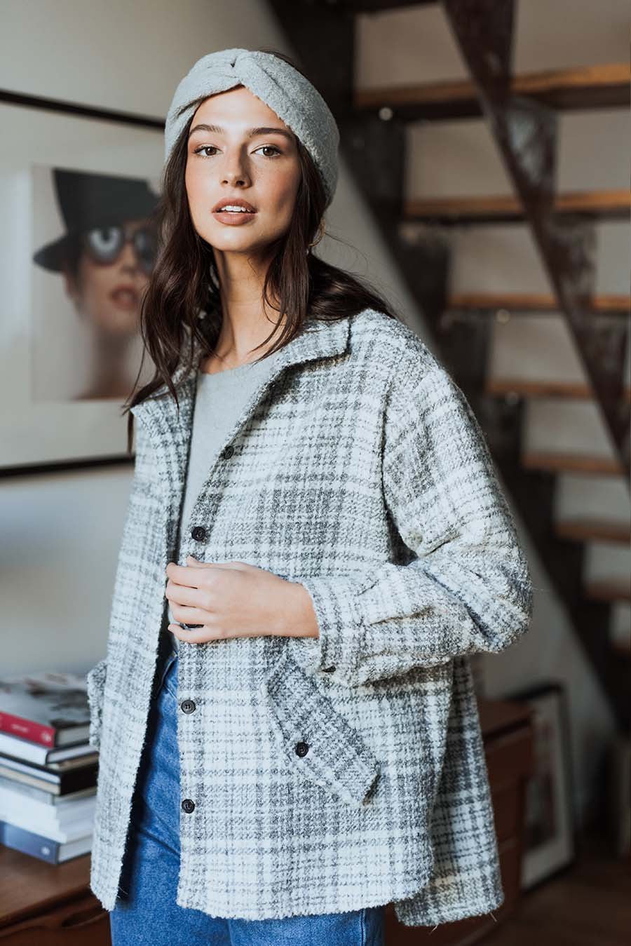 CHAQUETA GINA CENDRÉ - Saaj Paris - The Bradery