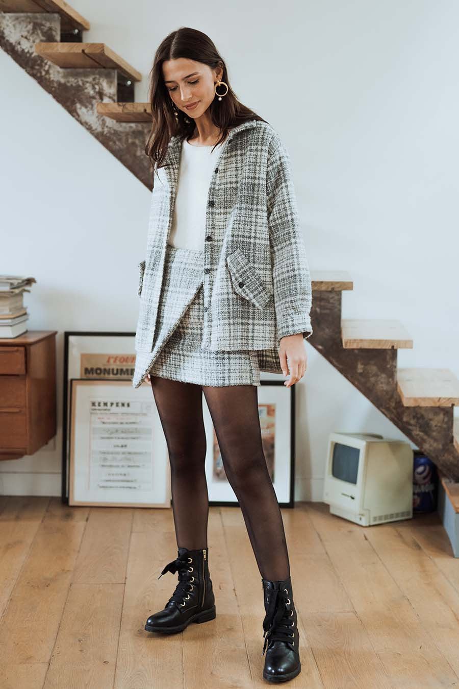 CHAQUETA GINA CENDRÉ - Saaj Paris - The Bradery