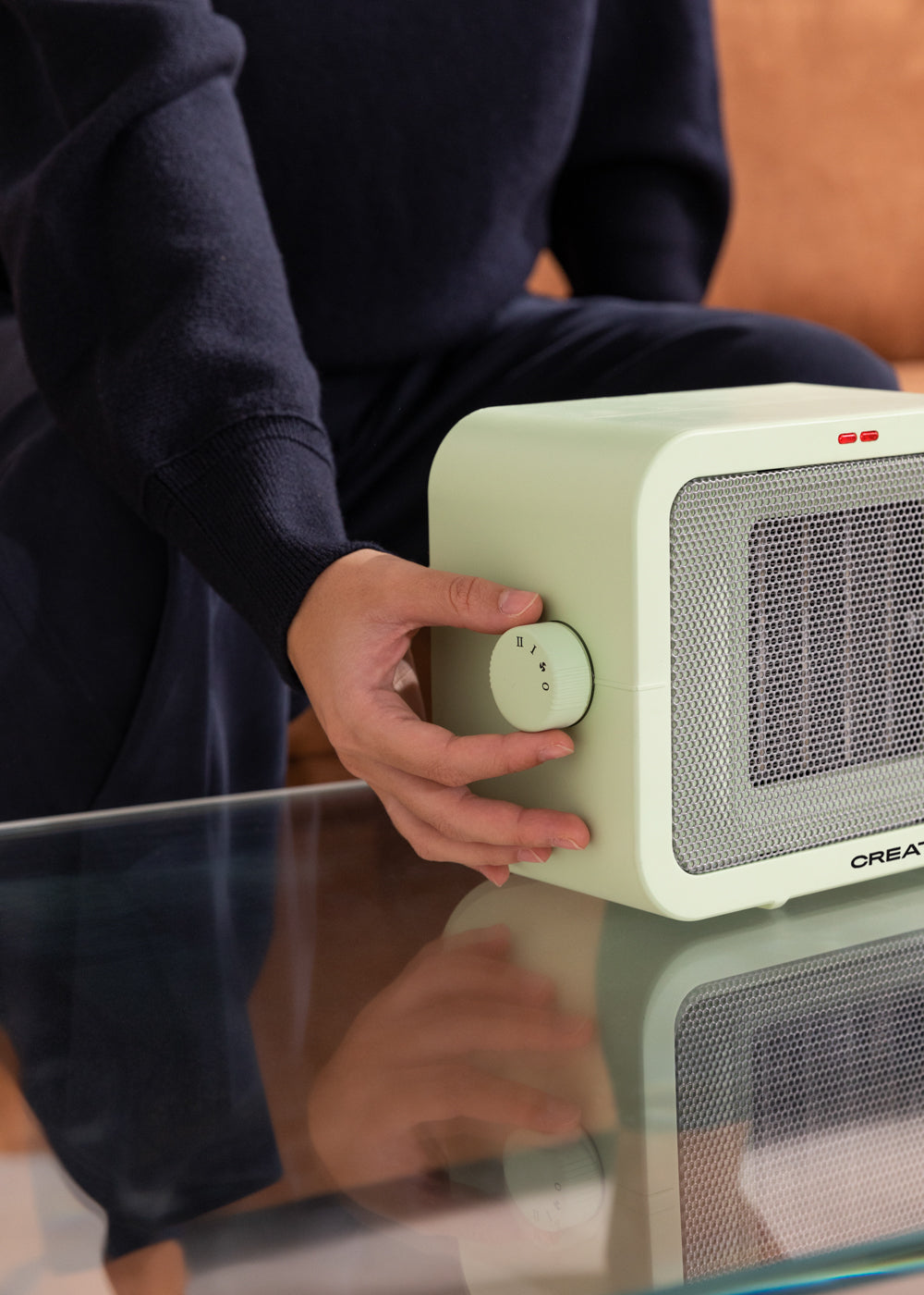 Warm Box - Chauffage Céramique 1500W - Vert Pastel