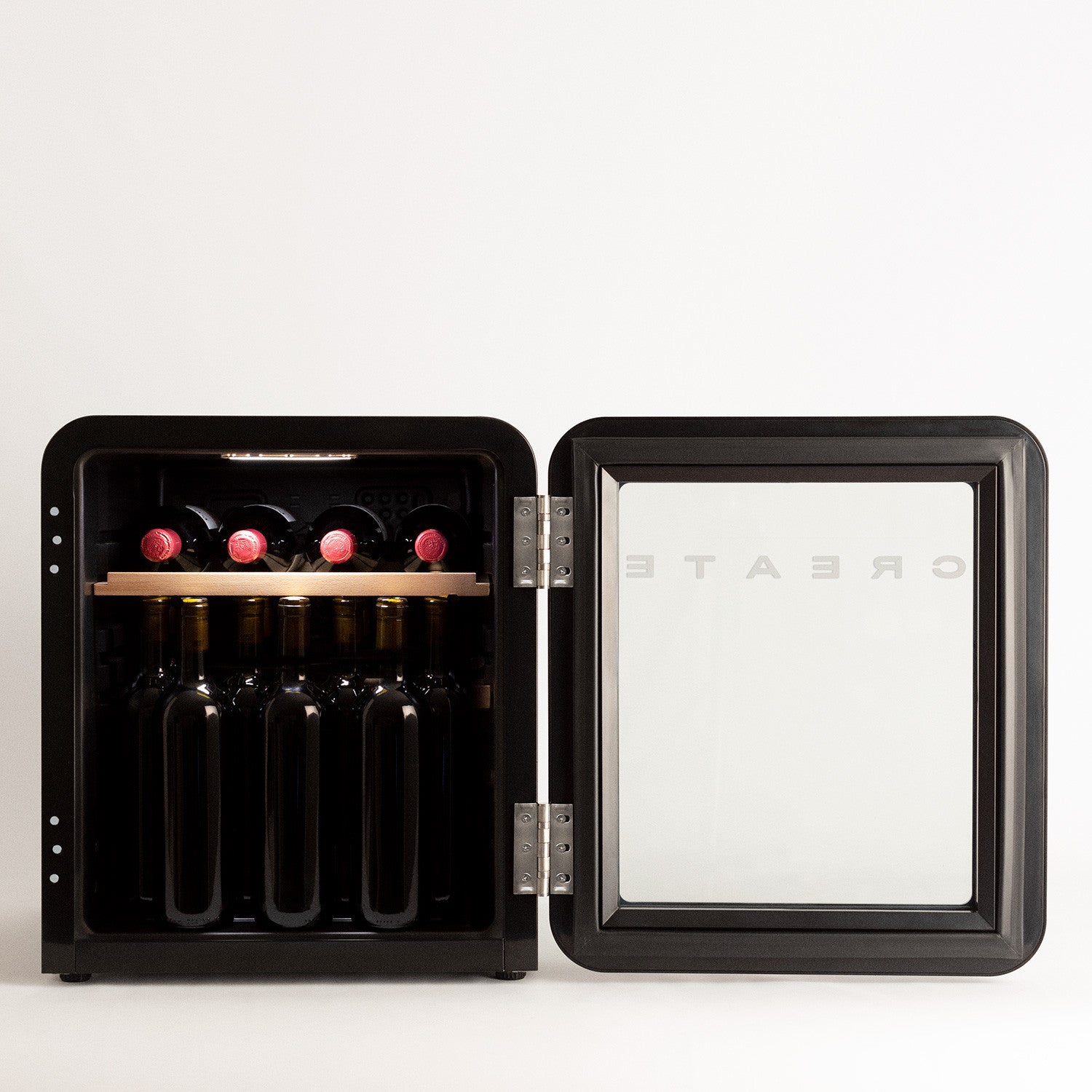 Winecooler Retro M - Vinoteca Eléctrica 12 Botellas - Negro